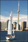 Sailboat on Lake Ontario - Toronto Canada